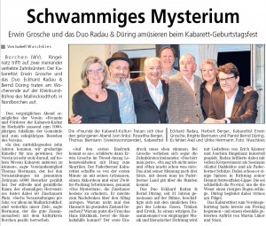 Kabarett Radau in Borchen